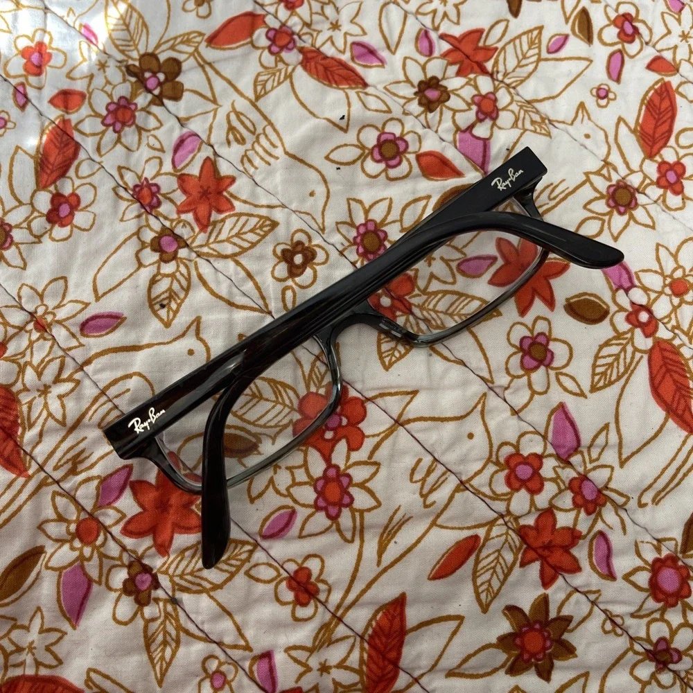 Ray Ban RB5187 5163 Tortoise Green Rectangle Eyeglasses 50-16 140 Frames Only